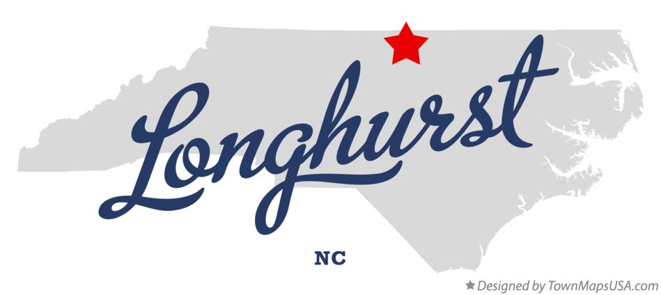Map of Longhurst North Carolina NC