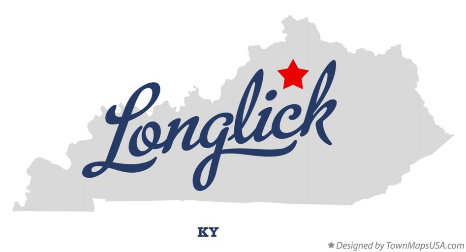 Map of Longlick Kentucky KY