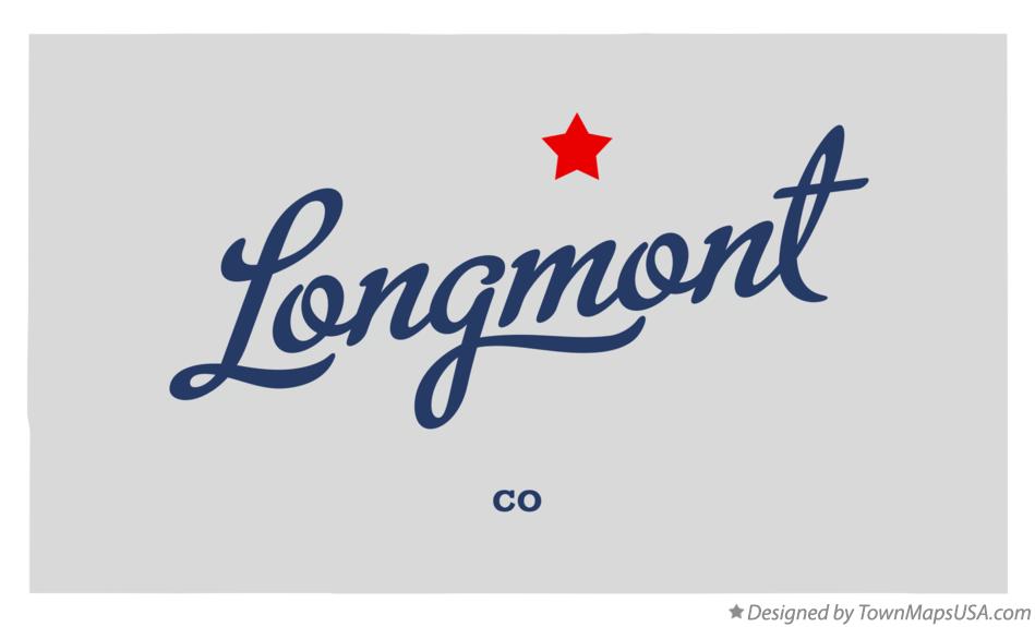 Map of Longmont Colorado CO