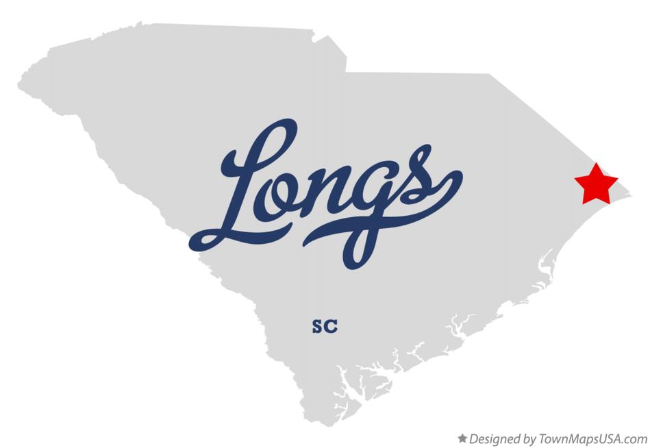 Map of Longs South Carolina SC