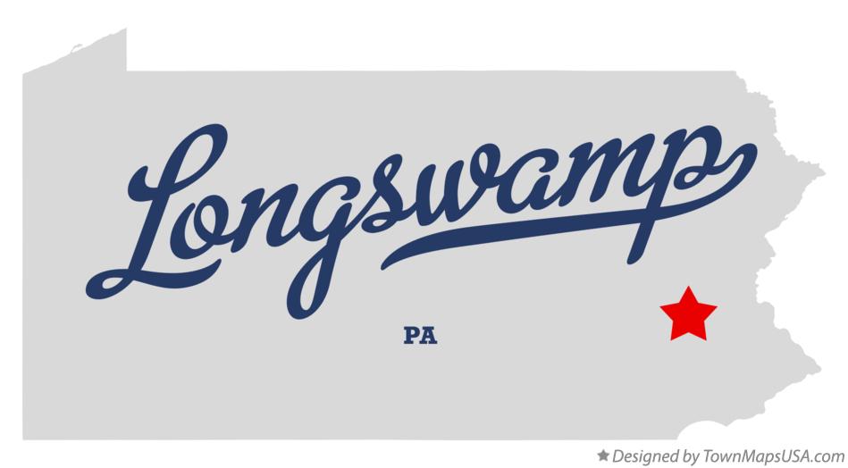 Map of Longswamp Pennsylvania PA