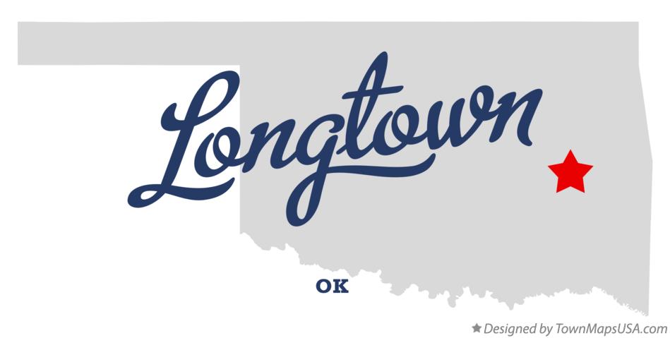 Map of Longtown Oklahoma OK