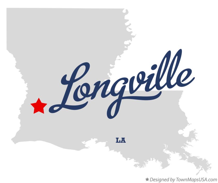 Map of Longville Louisiana LA