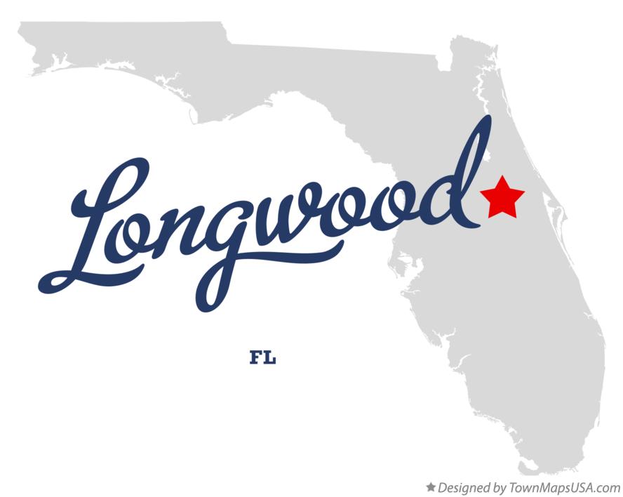 Map of Longwood Florida FL