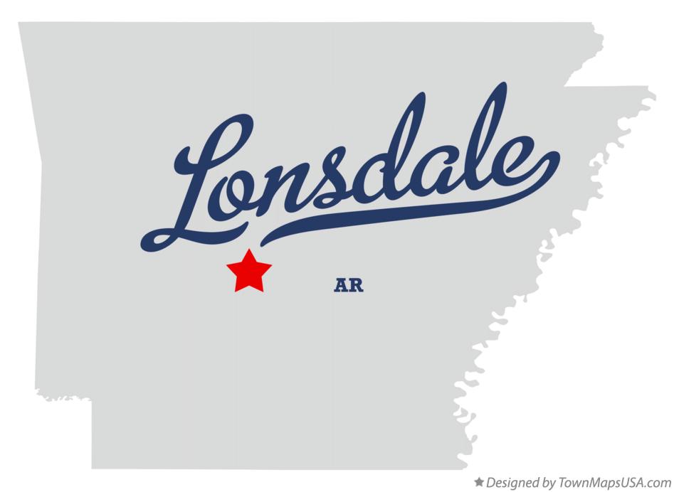 Map of Lonsdale Arkansas AR