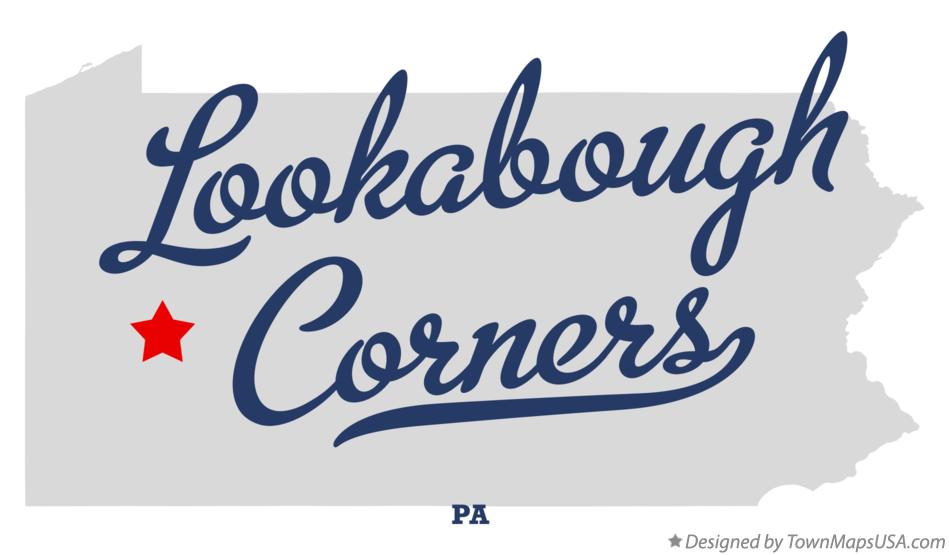 Map of Lookabough Corners Pennsylvania PA