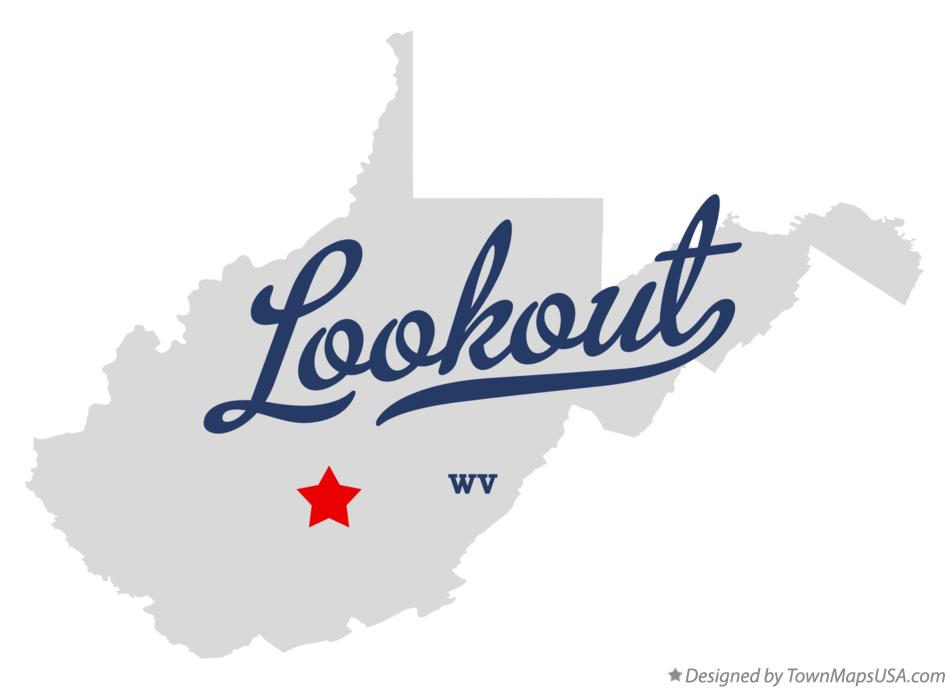 Map of Lookout West Virginia WV