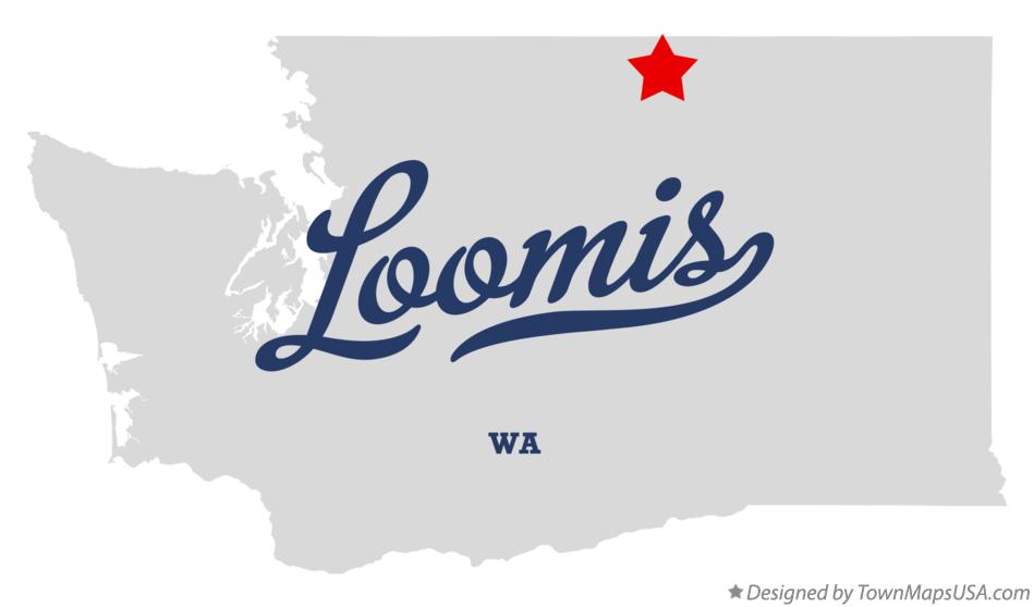 Map of Loomis Washington WA