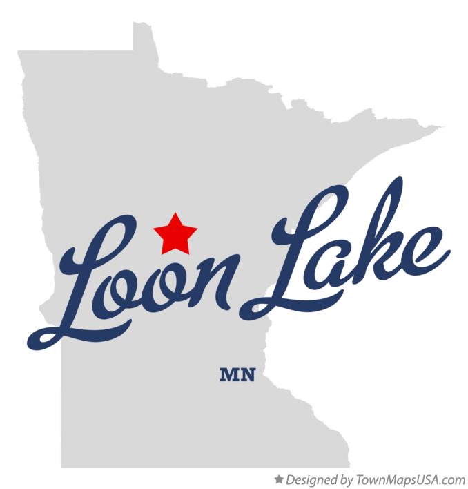 Map of Loon Lake Minnesota MN