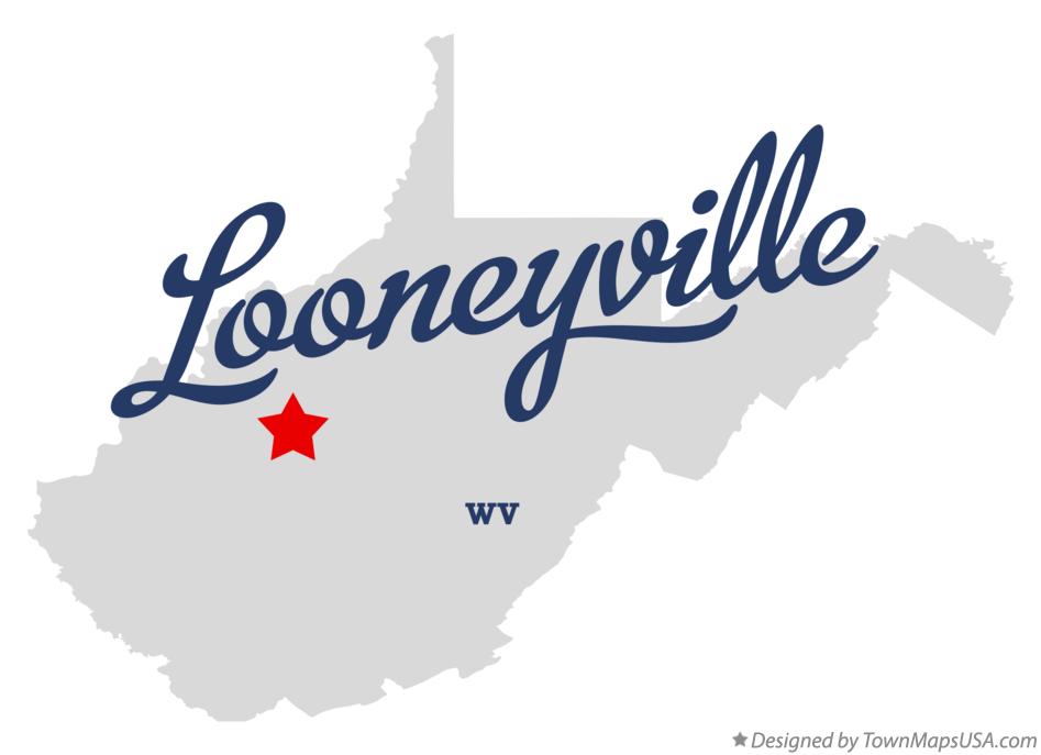 Map of Looneyville West Virginia WV