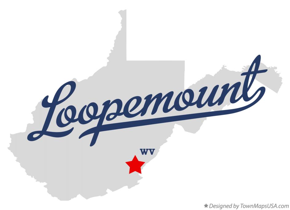 Map of Loopemount West Virginia WV