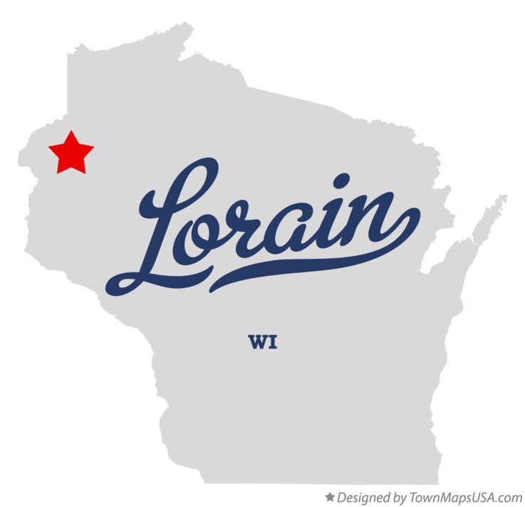 Map of Lorain Wisconsin WI