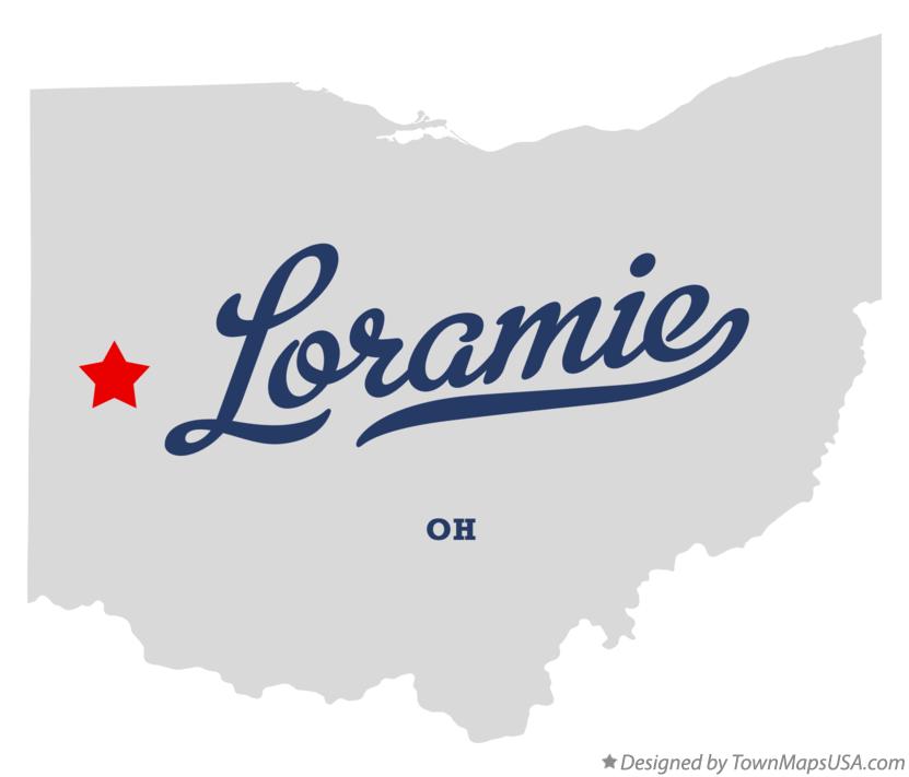 Map of Loramie Ohio OH