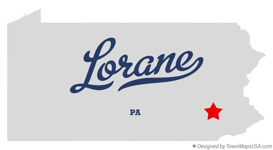 Map of Lorane Pennsylvania PA