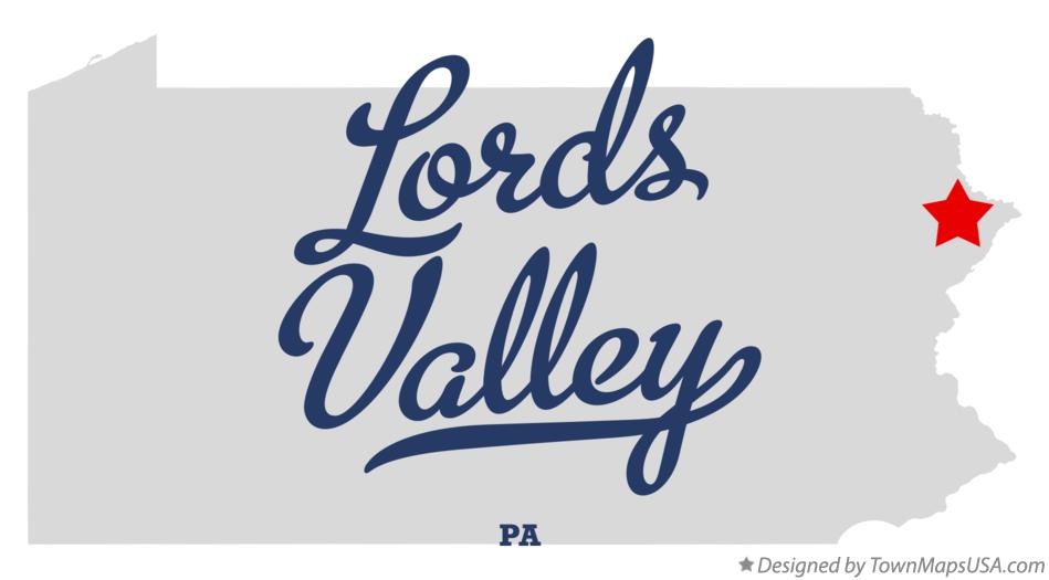 Map of Lords Valley Pennsylvania PA