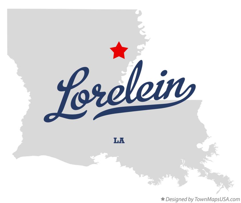 Map of Lorelein Louisiana LA