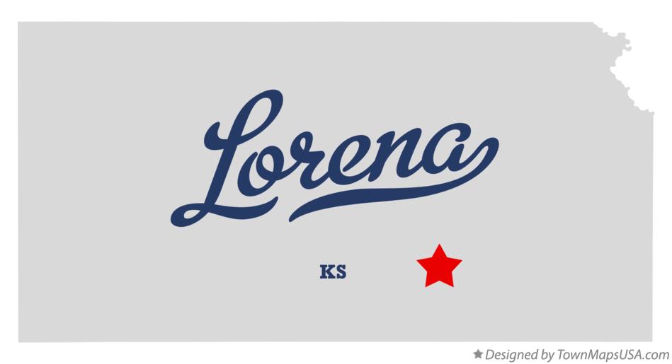 Map of Lorena Kansas KS