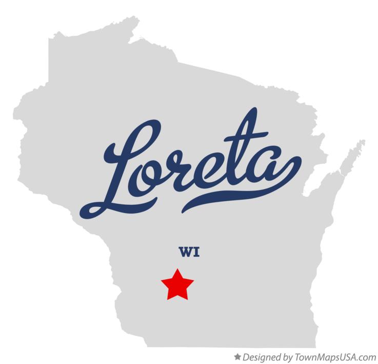 Map of Loreta Wisconsin WI