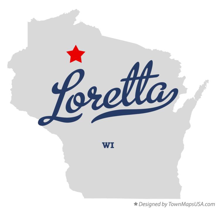 Map of Loretta Wisconsin WI