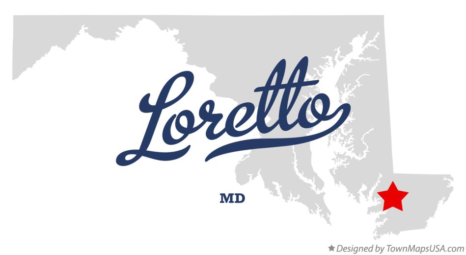 Map of Loretto Maryland MD