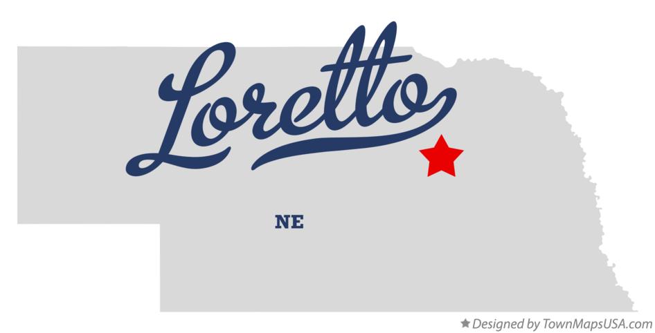 Map of Loretto Nebraska NE
