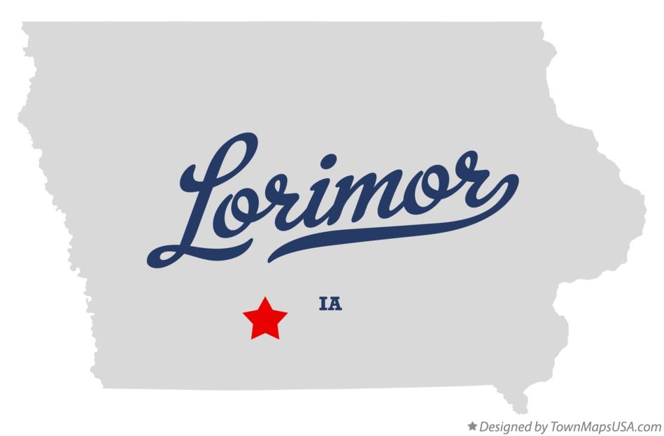 Map of Lorimor Iowa IA