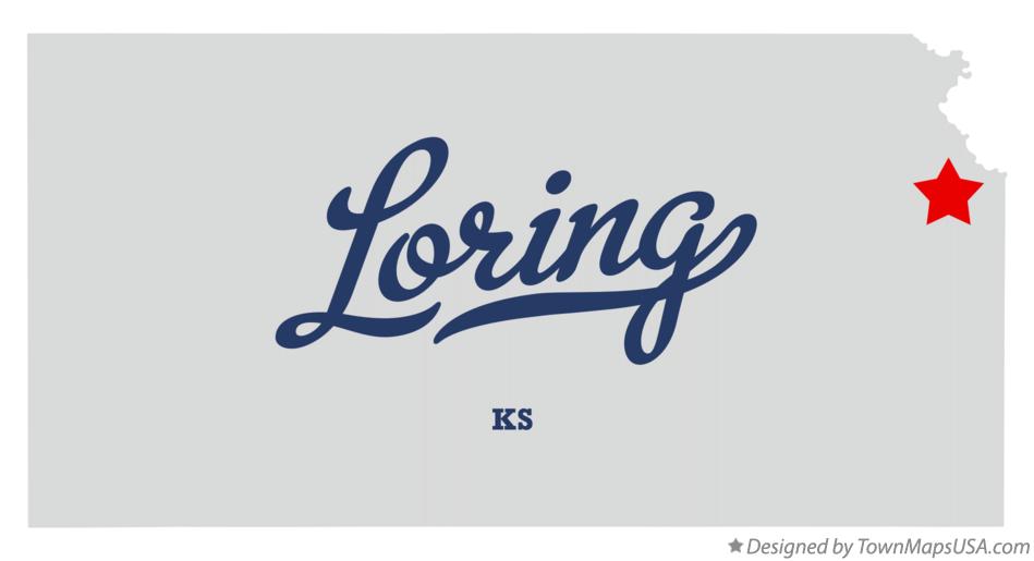 Map of Loring Kansas KS