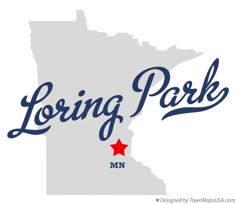 Map of Loring Park Minnesota MN