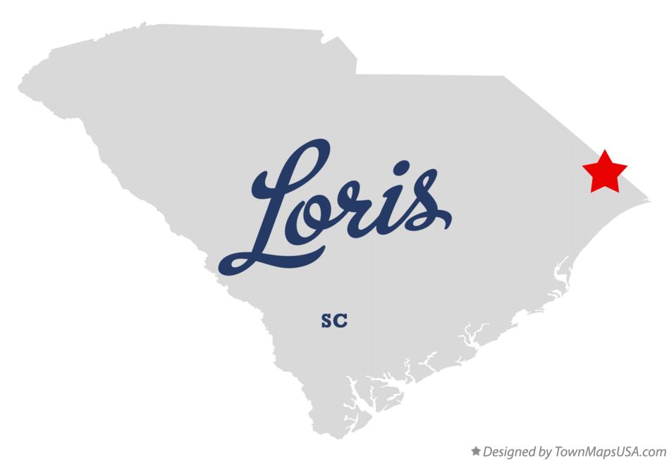 Map of Loris South Carolina SC