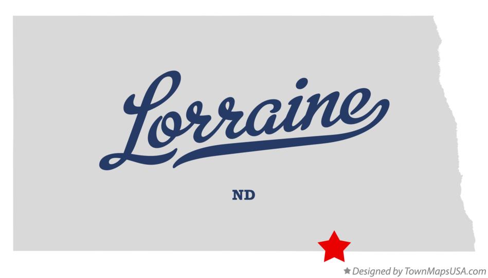 Map of Lorraine North Dakota ND