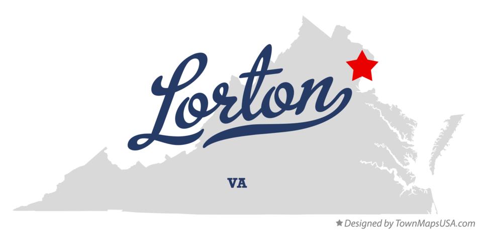 Map of Lorton Virginia VA