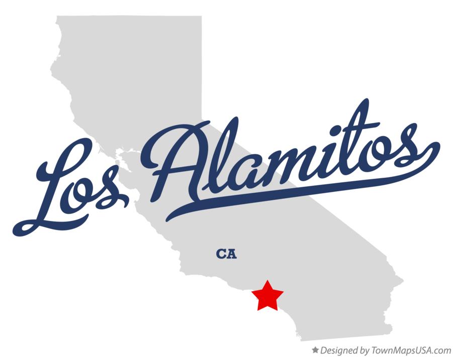 Map of Los Alamitos California CA