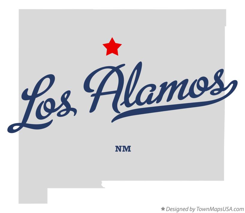 Map of Los Alamos New Mexico NM