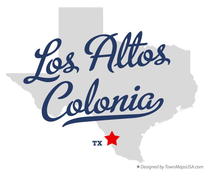 Map of Los Altos Colonia Texas TX
