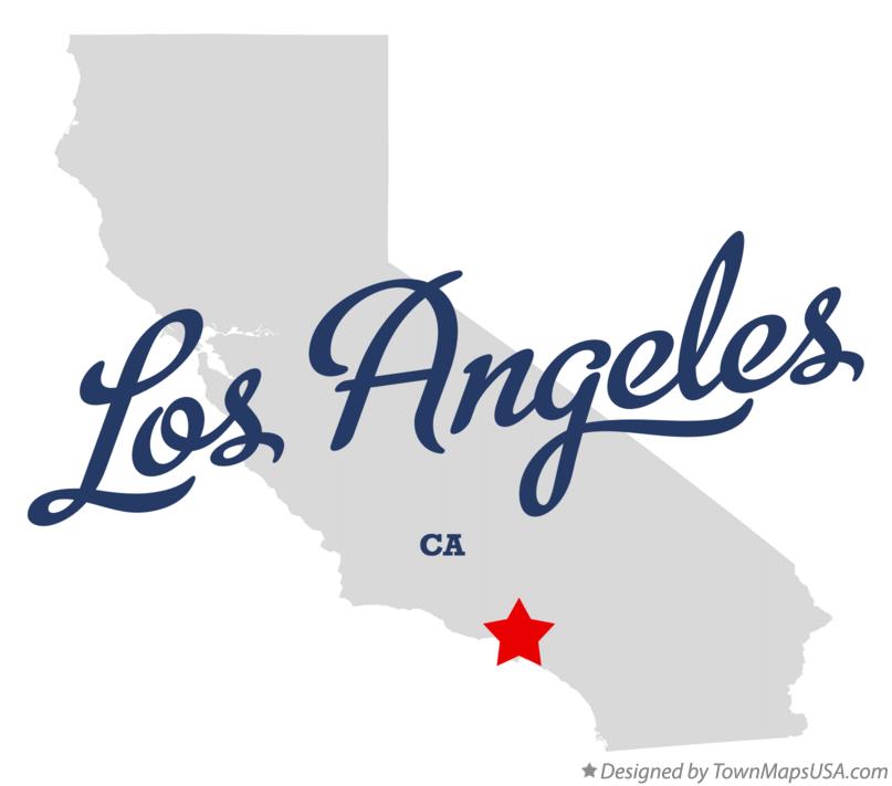 Map Of Los Angeles Ca California