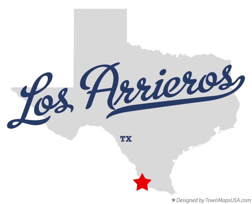 Map of Los Arrieros Texas TX