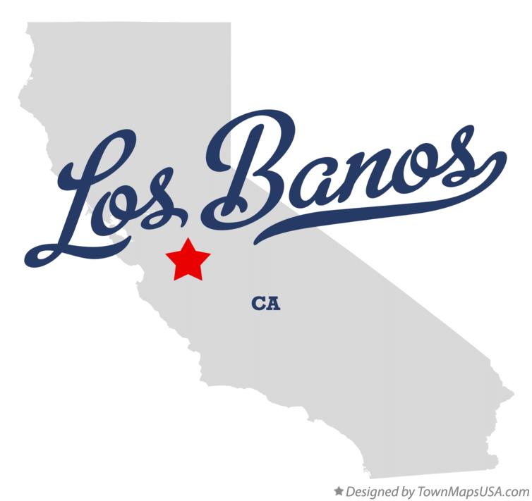 Map of Los Banos California CA