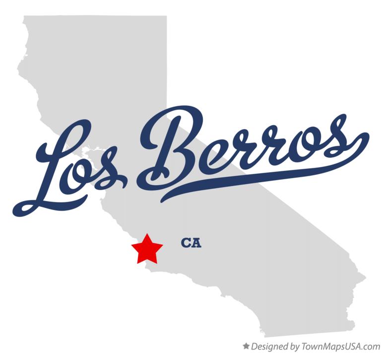 Map of Los Berros California CA