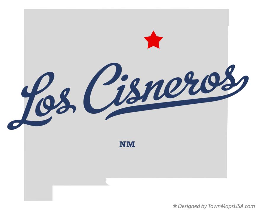 Map of Los Cisneros New Mexico NM