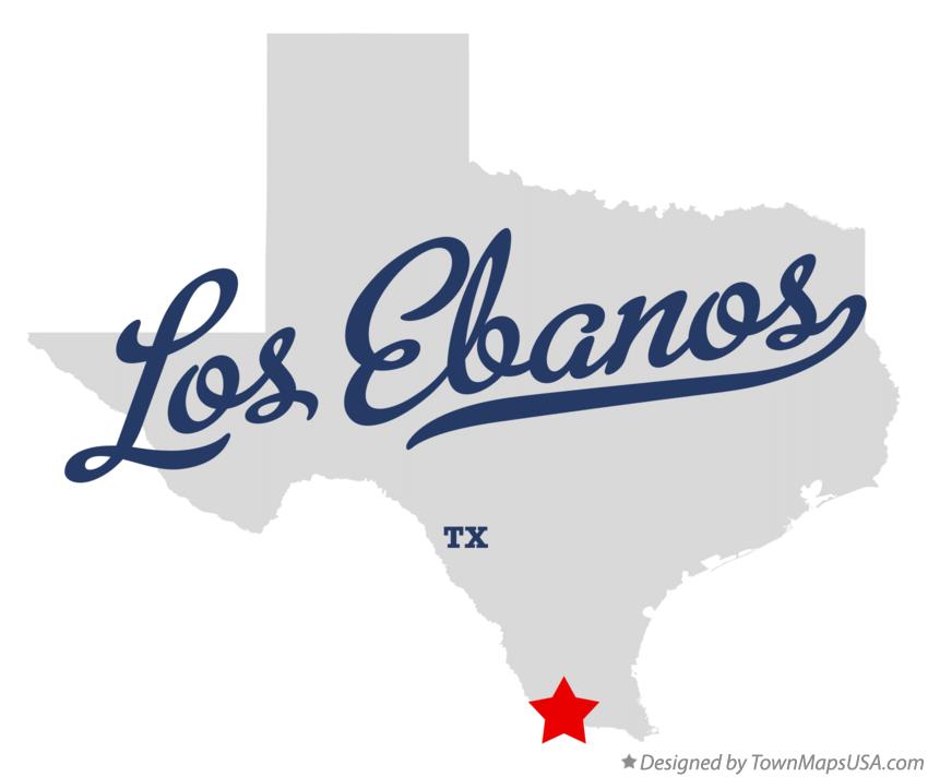 Map of Los Ebanos Texas TX