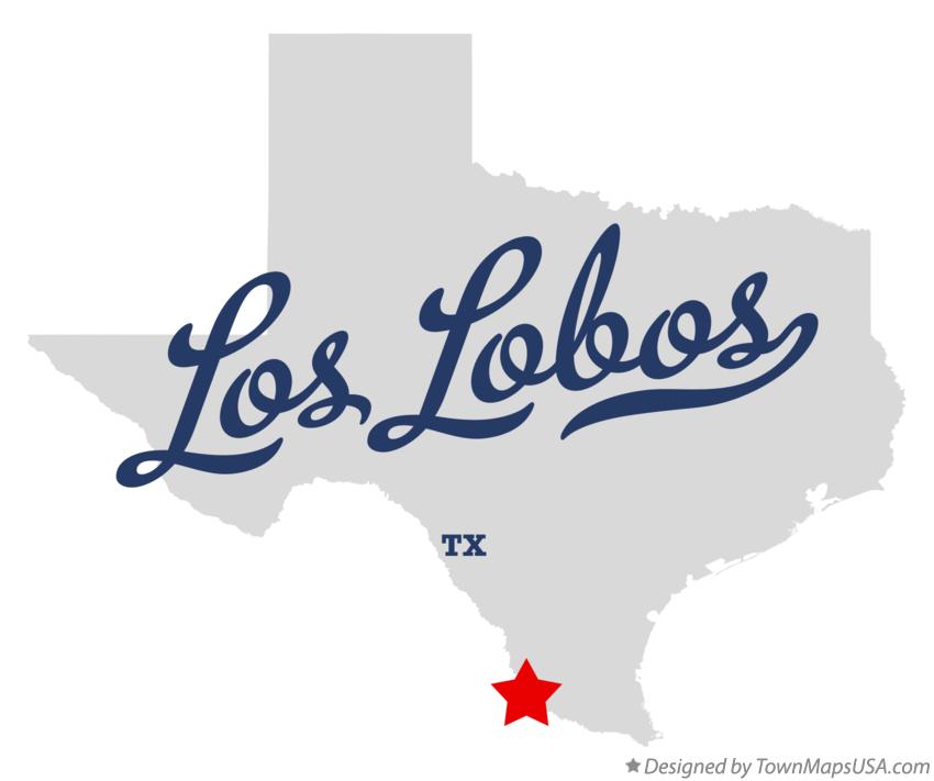 Map of Los Lobos Texas TX