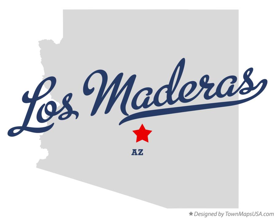 Map of Los Maderas Arizona AZ