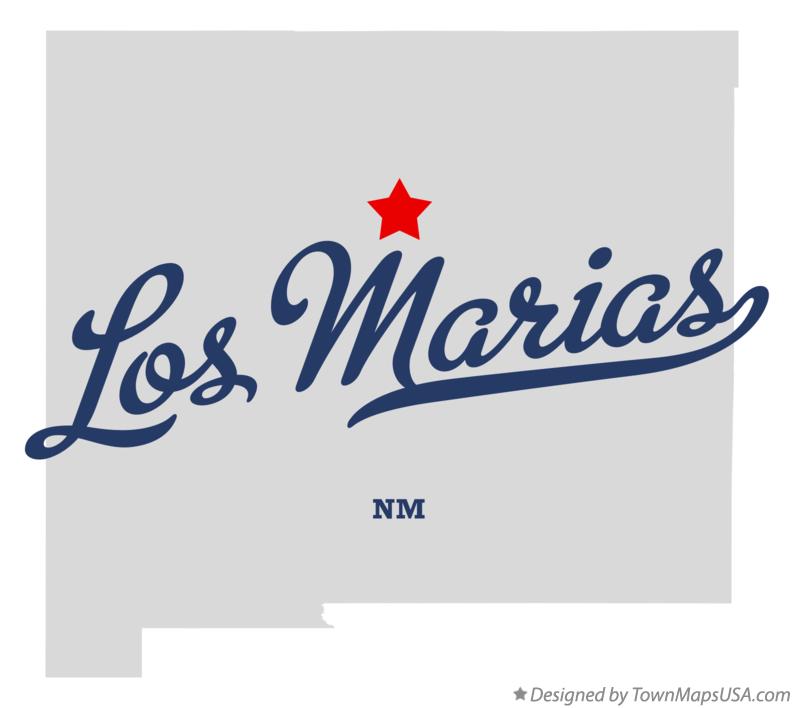 Map of Los Marias New Mexico NM