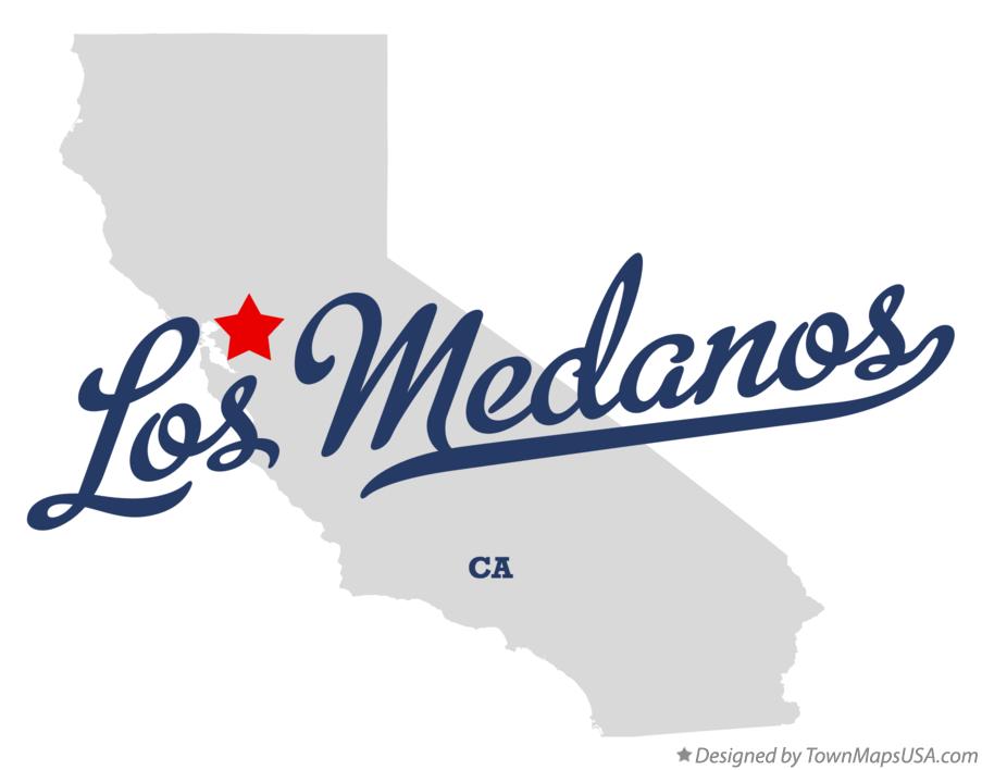 Map of Los Medanos California CA
