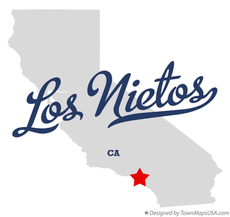 Map of Los Nietos California CA