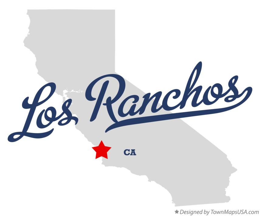 Map of Los Ranchos California CA