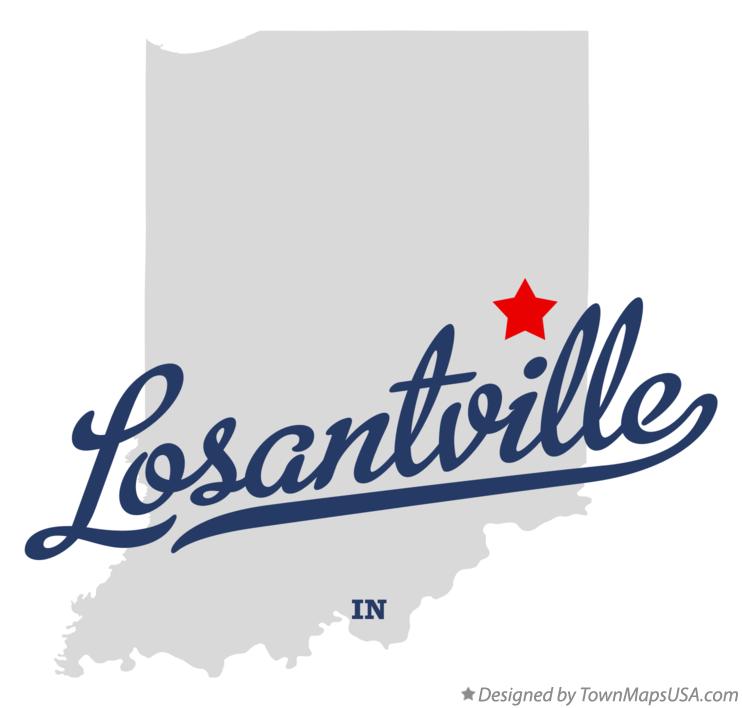 Map of Losantville Indiana IN