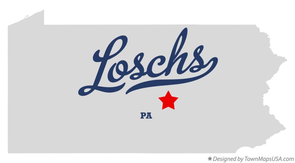 Map of Loschs Pennsylvania PA