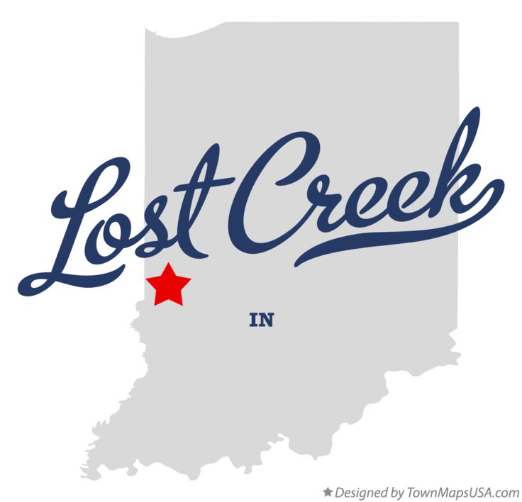 Map of Lost Creek Indiana IN