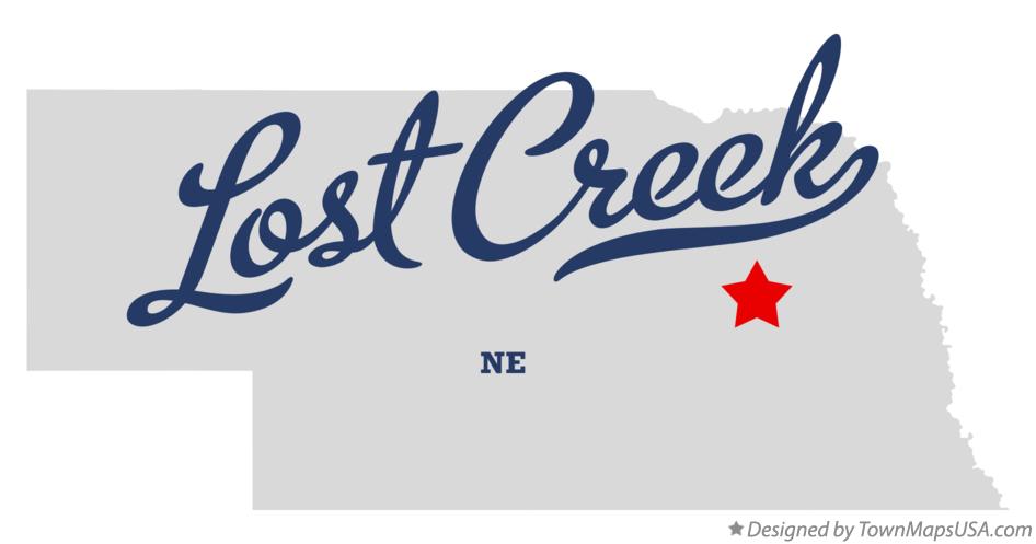 Map of Lost Creek Nebraska NE